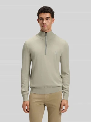 Bluza z kołnierzem o kroju regular fit z mieszanki bawełny kaszmiru model ‘KANOBIX_S’ Boss Orange