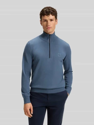 Bluza z kołnierzem o kroju regular fit z mieszanki bawełny kaszmiru model ‘KANOBIX_S’ Boss Orange