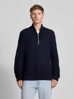 Bluza z kołnierzem o kroju regular fit z mieszanki bawełny Marc O'Polo DENIM