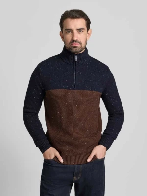 Bluza z kołnierzem o kroju regular fit z mieszanki bawełny Tom Tailor