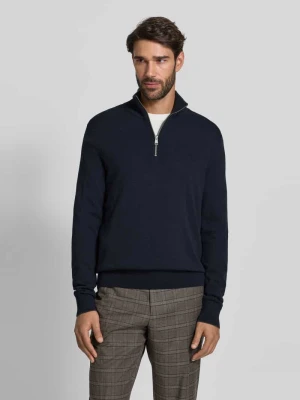 Bluza z kołnierzem o kroju regular fit z mieszanki żywej wełny Marc O'Polo