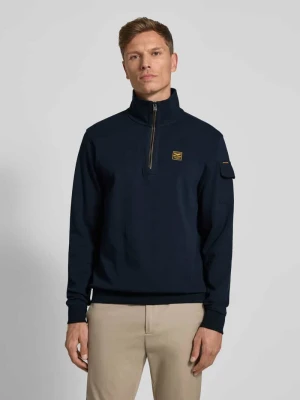 Bluza z kołnierzem zapinanym i detalem z logo PME Legend