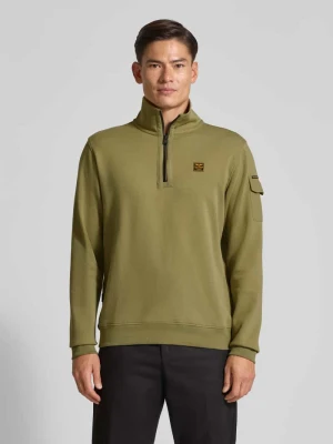 Bluza z kołnierzem zapinanym i detalem z logo PME Legend
