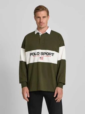Bluza z kołnierzykiem polo i nadrukiem z logo Polo Ralph Lauren