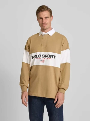 Bluza z kołnierzykiem polo i nadrukiem z logo Polo Ralph Lauren
