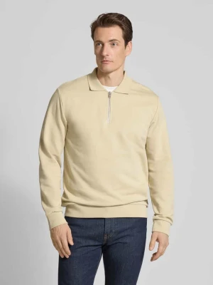 Bluza z kołnierzykiem polo i zamkiem błyskawicznym lindbergh