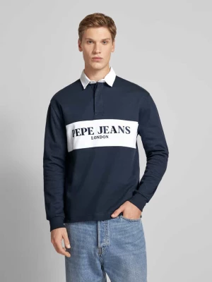 Bluza z kołnierzykiem polo model ‘Joey’ Pepe Jeans