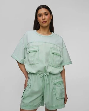 Zdjęcie produktu Bluza Z Krótkim Rękawem Damska Deha Zielony