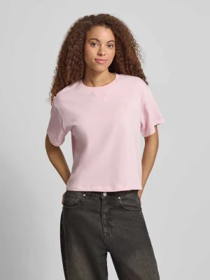 Bluza z krótkim rękawem z haftem REVIEW