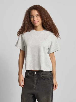 Bluza z krótkim rękawem z haftem REVIEW