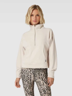 Bluza z krótkim zamkiem błyskawicznym model ‘TECH VELOUR’ DKNY PERFORMANCE