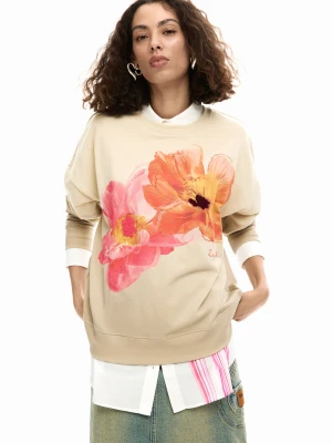 Zdjęcie produktu Bluza z kwiatowym nadrukiem Desigual czerwony