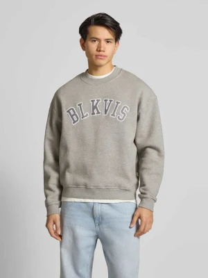 Bluza z logo i okrągłym dekoltem BLKVIS