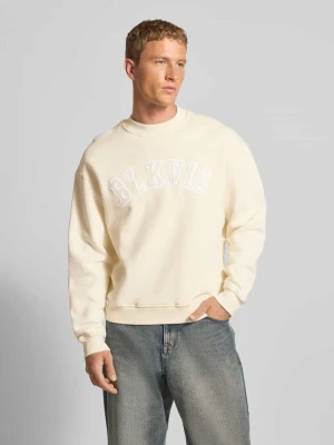 Bluza z logo i okrągłym dekoltem BLKVIS