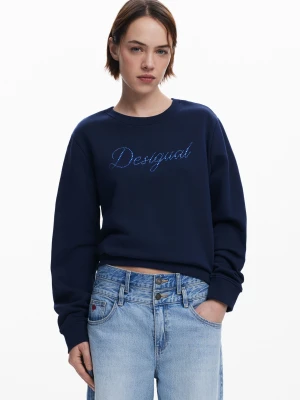 Bluza z logo i strassami Desigual