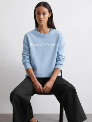 Bluza z logo regular Marc O'Polo modrá