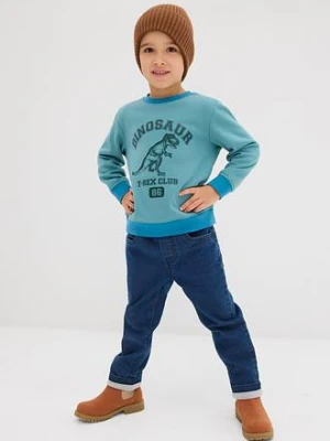 Bluza z miekkiej mieszanki bawełny bonprix