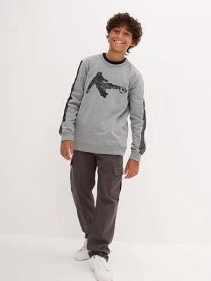 Bluza z miękkiej mieszanki bawełny bonprix