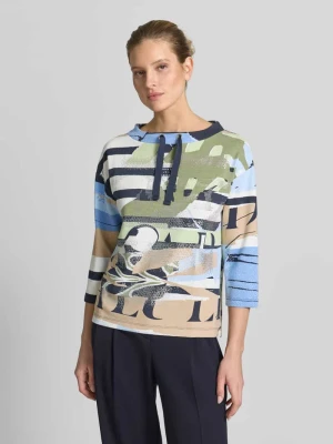 Bluza z mieszanka wiskozy z okrągłym dekoltem i tunelem Betty Barclay