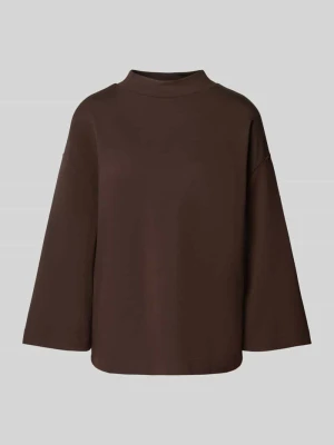 Bluza z mieszanka wiskozy z rękaw o dł. 3 / 4 MORE & MORE Ciemnobrązowy