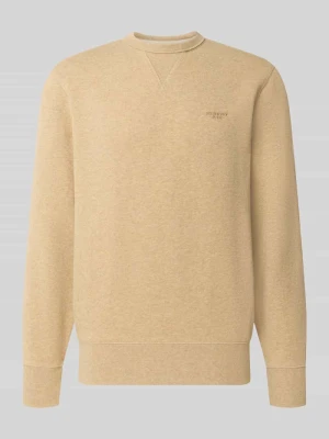 Bluza z mieszanki bawełny Superdry Beżowy melanż