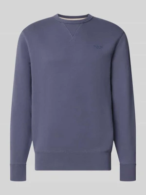 Bluza z mieszanki bawełny Superdry Ciemnoniebieski