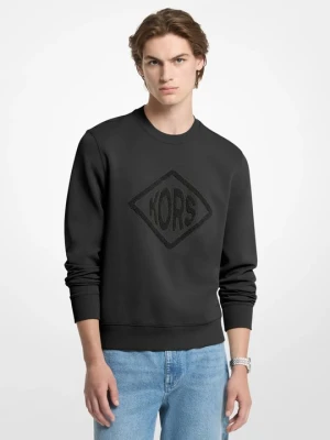 Bluza z mieszanki bawełny z logo Michael Kors CZARNY (Czarny)