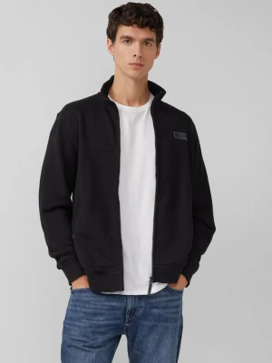 Bluza z mieszanki bawełny ze stójką s.Oliver czarny