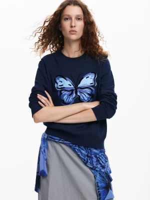 Bluza z kapturem motyl Desigual