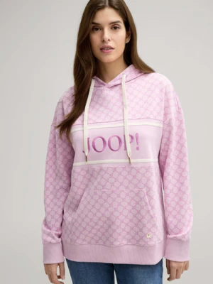 Bluza z motywem chabru, w kolorze różowym Joop
