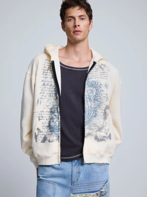 Bluza z nadrukiem Desigual biały