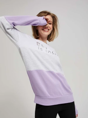 Bluza z nadrukiem lawendowa Moodo
