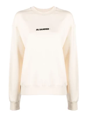 Bluza z nadrukiem logo Jil Sander