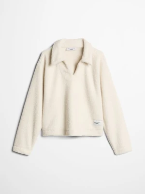 Bluza z nadrukiem misia w stylu oversize Marc O'Polo šedá
