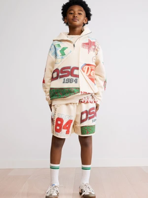Bluza z nadrukiem na zamek Desigual biały