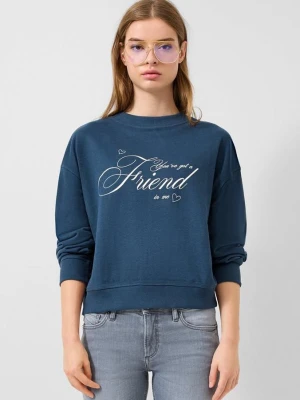 Bluza z nadrukiem QS niebieski