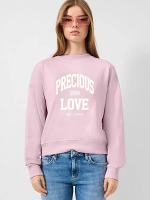 Bluza z nadrukiem QS różowy