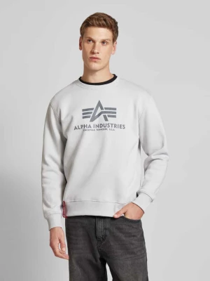 Bluza z nadrukiem z logo alpha industries