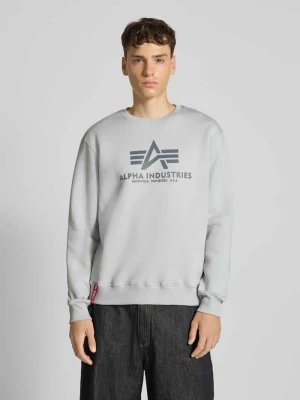 Bluza z nadrukiem z logo alpha industries