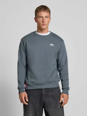 Bluza z nadrukiem z logo alpha industries