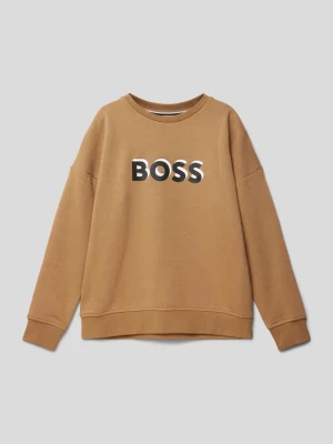 Bluza z nadrukiem z logo Boss
