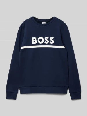 Bluza z nadrukiem z logo Boss