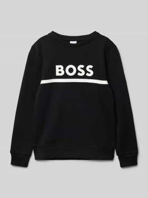 Bluza z nadrukiem z logo Boss