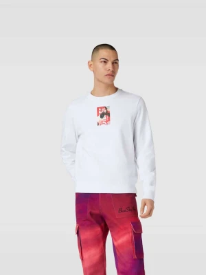 Bluza z nadrukiem z logo Diesel Biały