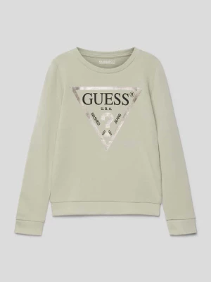 Bluza z nadrukiem z logo Guess