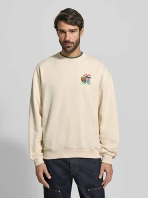 Bluza z nadrukiem z logo i okrągłym dekoltem Les Deux