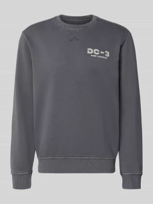Bluza z nadrukiem z logo i okrągłym dekoltem PME Legend Antracytowy