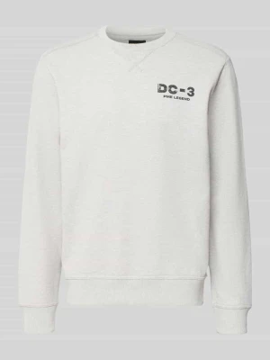 Bluza z nadrukiem z logo i okrągłym dekoltem PME Legend Jasnoszary