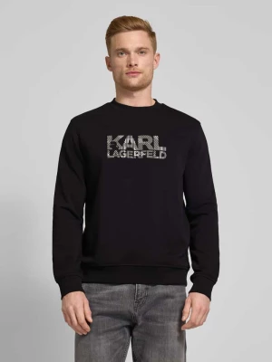 Bluza z nadrukiem z logo Karl Lagerfeld