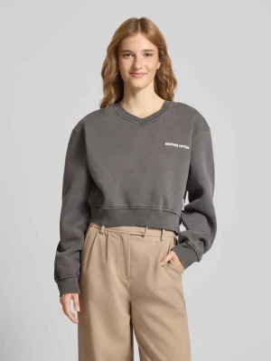 Bluza z nadrukiem z logo model ‘Always Late’ ANOTHER COTTON LAB